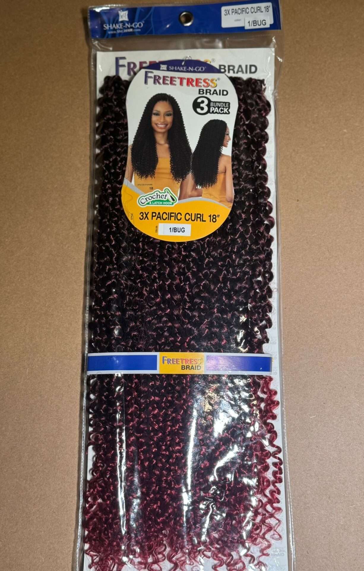 Freetress Braid, 3 Bundle Pack 18"